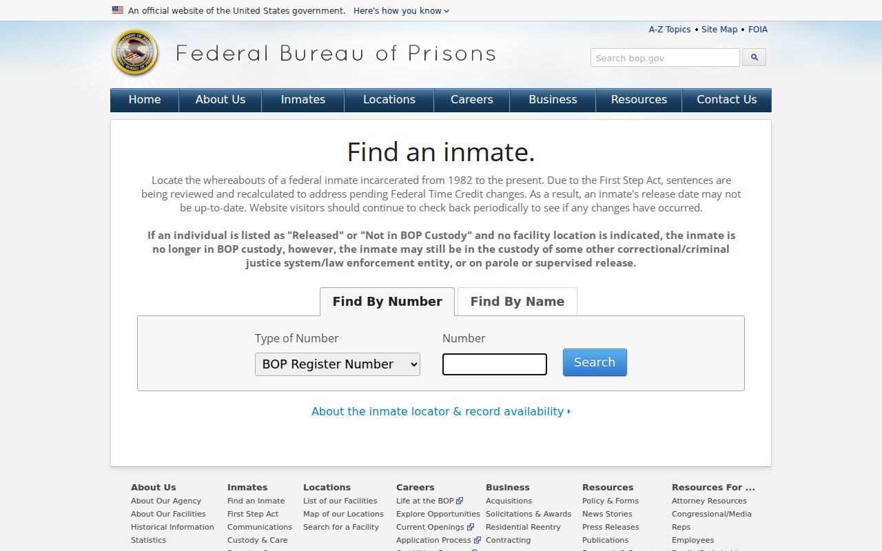 Tolland County arrest records and court charges - Federal Bureau of Prisons inmate locator